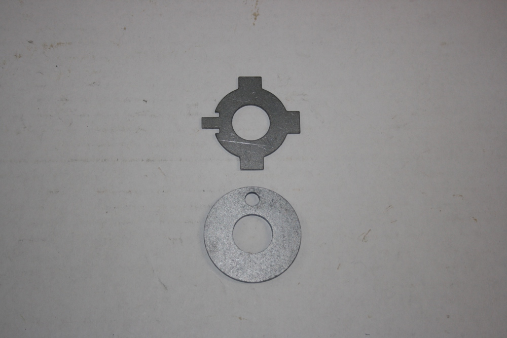 Front Pulley Bolt Lock Tab & Washer (Alpines 1-4)