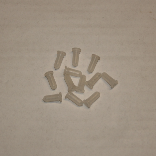 Badge and Letter Plastic Retaining Clips (Pack of 12)
